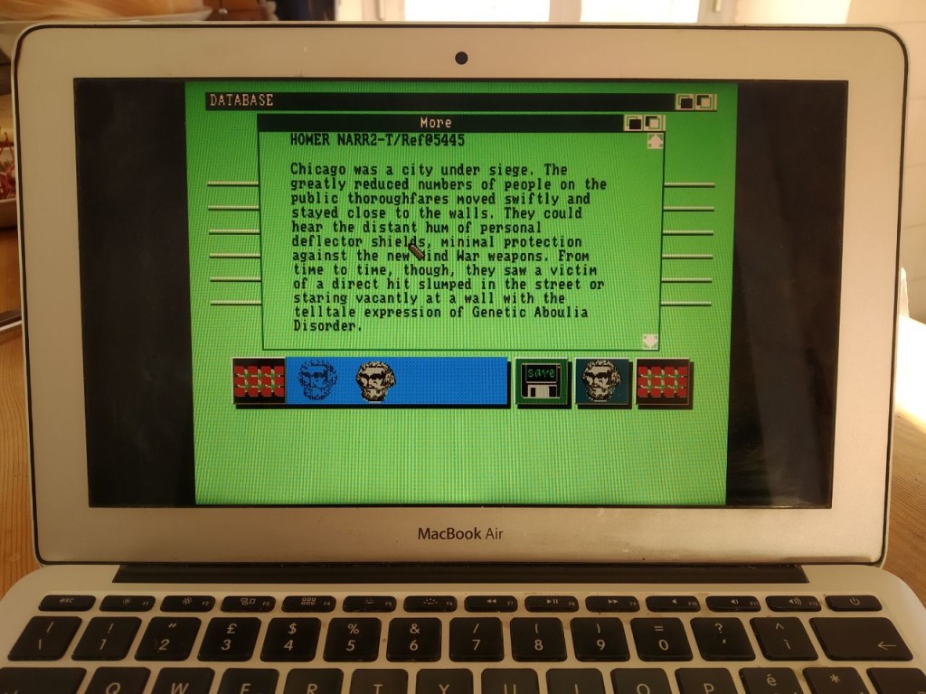 Portal su un Macintosh in emulazione Amiga