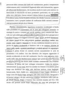 Una pagina di un EPUB annotata a mano